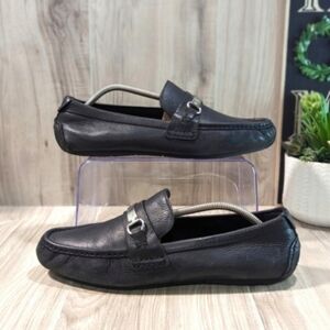 Mens Cole Haan Loafers Size 9.5 Black Leather "SOMERSET BIT II"